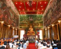 พระบาทสมเด็จพระเจ้าอยู่หัว พระราชทานผ้าไตร เนื่องในพิธีทำบุญ ... พารามิเตอร์รูปภาพ 28