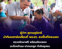 ผู้ว่าฯ สุราษฎร์ธานี นำทีมหน่วยแพทย์เคลื่อนที่ พอ.สว. ลงพื้น ... พารามิเตอร์รูปภาพ 18
