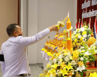จังหวัดสุราษฎร์ธานี จัดพิธีถวายเครื่องราชสักการะและจุดเทียนถ ... พารามิเตอร์รูปภาพ 8