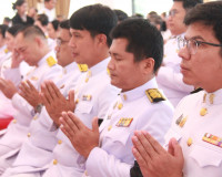 จังหวัดสุราษฎร์ธานีจัดพิธีบำเพ็ญกุศลและทำบุญตักบาตร ในวาระคร ... พารามิเตอร์รูปภาพ 48