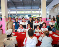 พ่อเมืองสุราษฎร์ฯ นำหน่วยบำบัดทุกข์ บำรุงสุข ลงพื้นที่อำเภอช ... พารามิเตอร์รูปภาพ 111