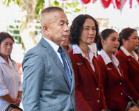ตำรวจภูธรจังหวัดสุราษฎร์ธานี จัดพิธีทำบุญเนื่องในวันตำรวจ มอ ... พารามิเตอร์รูปภาพ 11